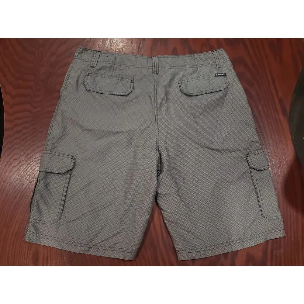 Burnside Gray Cargo Light Weight Shorts | Size 36